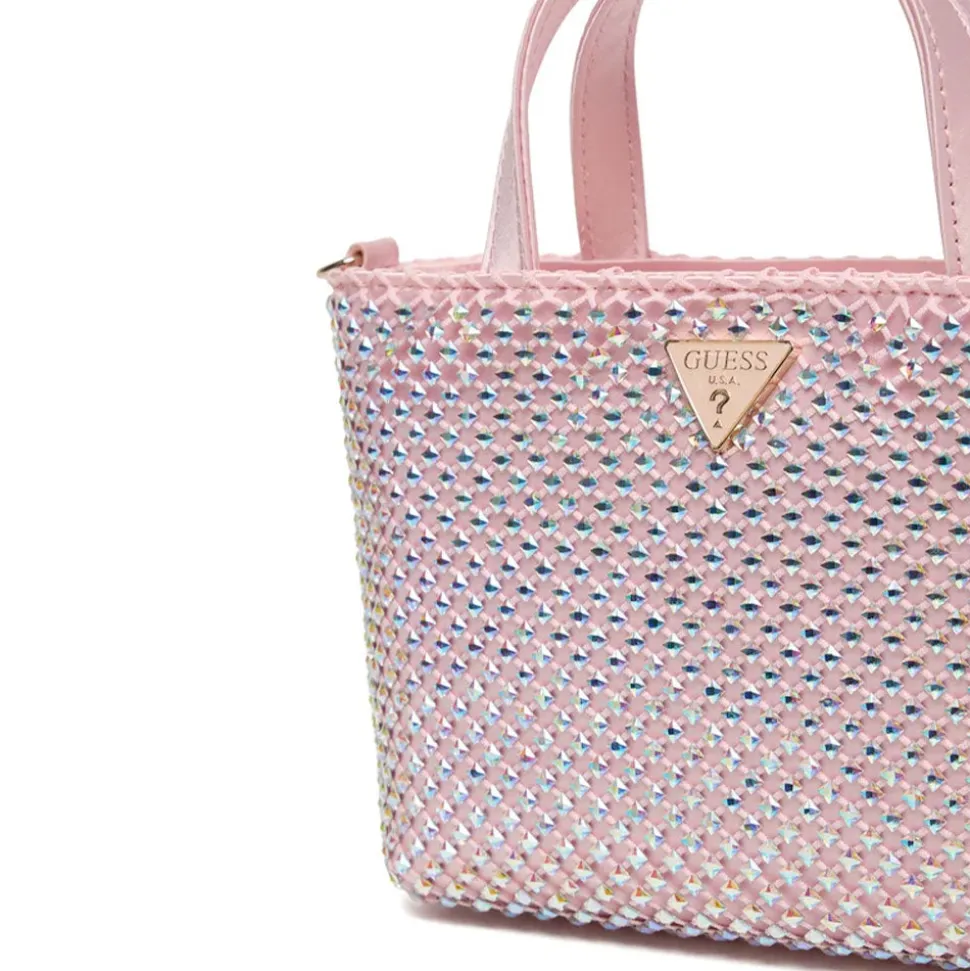 Borsa Donna Mini a Mano GUESS Linea Tasmin colore Light Rose
