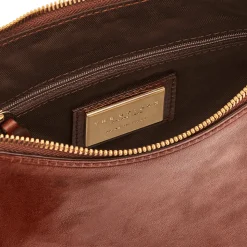 Borsa Donna Sacca a Tracolla Piccola The Bridge in Pelle Marrone linea Story