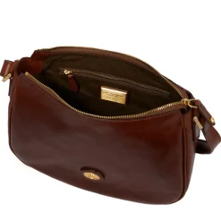 Borsa Donna Sacca a Tracolla THE BRIDGE in Pelle Marrone linea Story 04716901