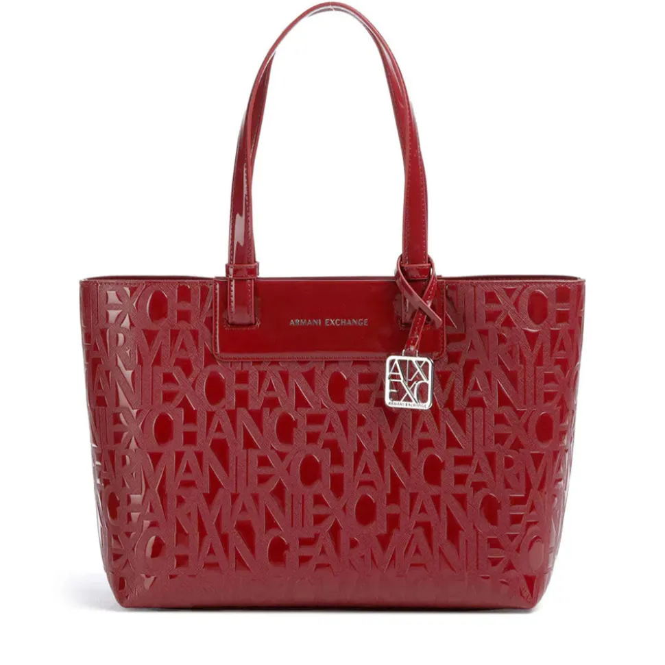 Borsa Donna Shopper a Spalla ARMANI EXCHANGE colore Red Dahlia Lucido Linea Liz