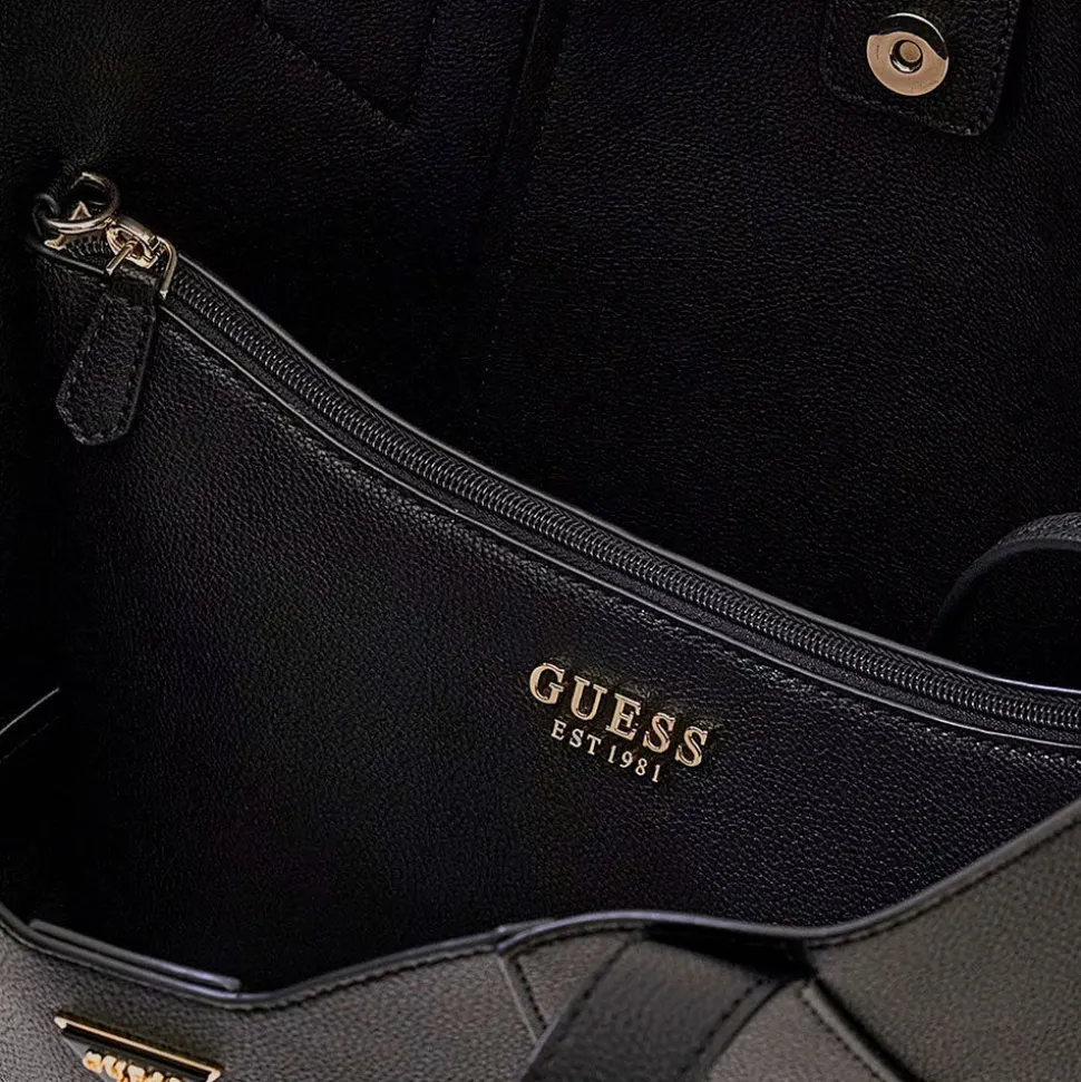 Borsa Donna Shopper a Spalla GUESS Linea Darcy Colore Nero