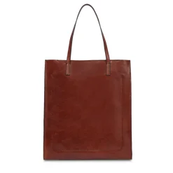 Borsa Donna Shopper Verticale THE BRIDGE linea Mirra in Pelle Marrone