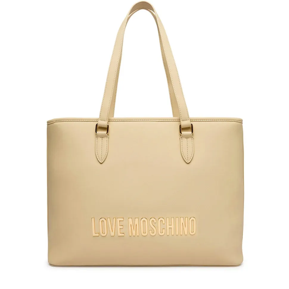 Borsa Donna Shopping LOVE MOSCHINO linea Bold Bag color Burro