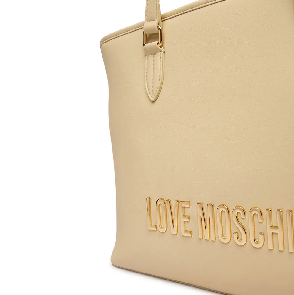 Borsa Donna Shopping LOVE MOSCHINO linea Bold Bag color Burro