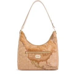 Borsa Donna Sottospalla 1A Classe Alviero Martini linea Soft Petals in Tessuto Soft Geo Classic e Avorio LE58