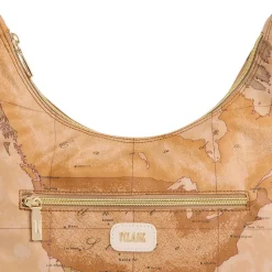 Borsa Donna Sottospalla 1A Classe Alviero Martini linea Soft Petals in Tessuto Soft Geo Classic e Avorio LE58