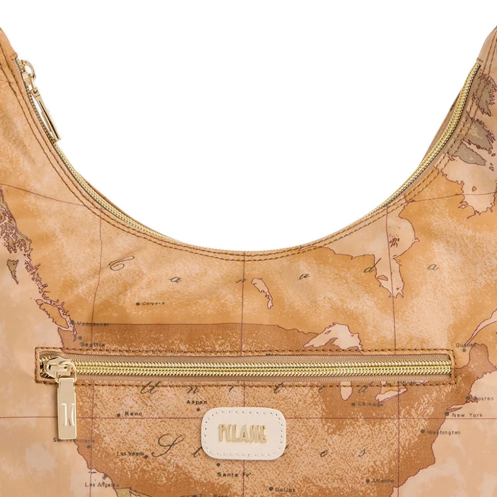 Borsa Donna Sottospalla 1A Classe Alviero Martini linea Soft Petals in Tessuto Soft Geo Classic e Avorio LE58