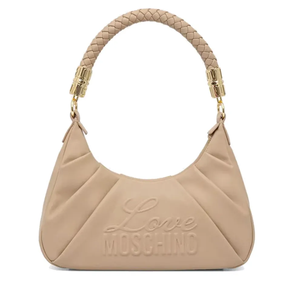 Borsa Donna Sottospalla LOVE MOSCHINO in Ecopelle Taupe