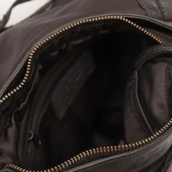 Borsa Donna Stondata a Spalla e Tracolla GIANNI CONTI in Pelle Liscia Nera