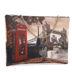Borsa Donna Y NOT Clutch con Tracolla in Catena YES-605 London Bridge