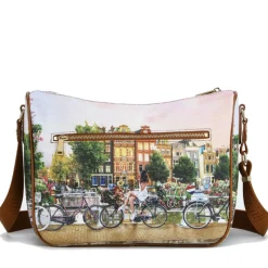 Borsa Donna Y NOT con Tracolla Regolabile linea YES-370 Flower River