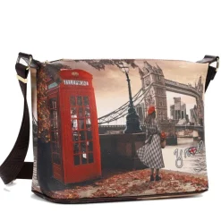 Borsa Donna Y NOT Hobo Easy Large a Tracolla YES-607 London Bridge