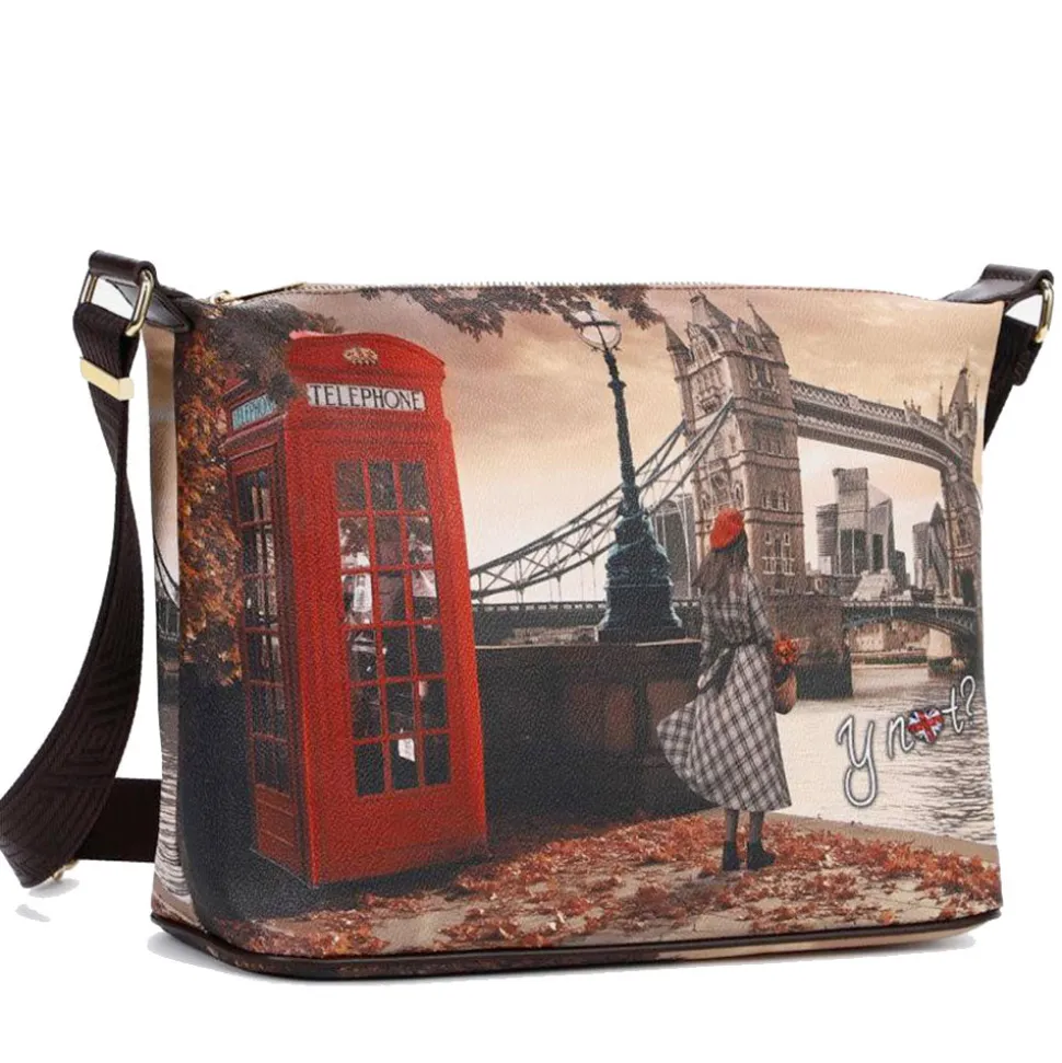 Borsa Donna Y NOT Hobo Easy Large a Tracolla YES-607 London Bridge