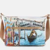 Borsa Donna Y NOT Hobo Easy Large a Tracolla YES-607 Dream in Venice