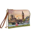 Borsa Donna Y NOT Pochette con Tracolla YES-303 Yellow Flowers