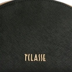 Borsa Doppia Zip a Tracolla 1A Classe Alviero Martini linea Aura Bag stampa Saffiano Nera LF04