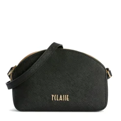 Borsa Doppia Zip a Tracolla 1A Classe Alviero Martini linea Aura Bag stampa Saffiano Nera LF04