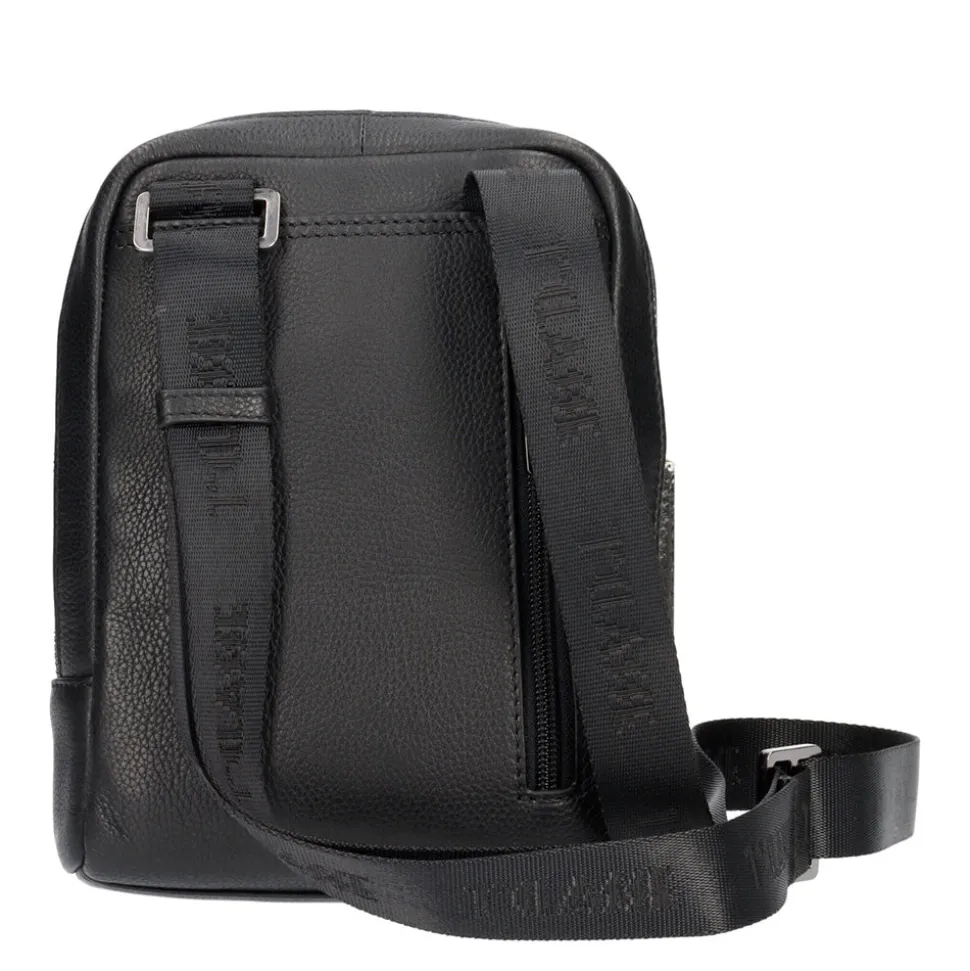 Borsello Uomo Medio 1A Classe Alviero Martini linea Western Leather in Pelle Nera LD07