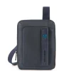 Borsello Uomo PIQUADRO a Tracolla con porta iPadmini - CA3084P16 in Tessuto Chevron - Blu