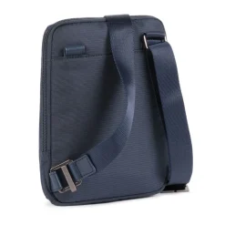 Borsello Uomo PIQUADRO in Tessuto e Pelle Blu Linea Macbeth - CA3084S115