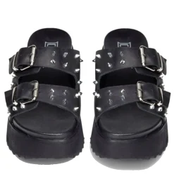 Ciabatte CULT Janis 3146 in Pelle Black - Silver