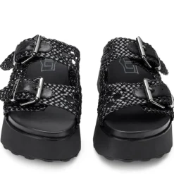 Ciabatte CULT Janis 4476 in Pelle Intrecciata Colore Nero
