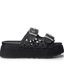 Ciabatte CULT Janis 4476 in Pelle Intrecciata Colore Nero