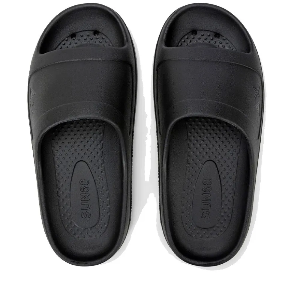 Ciabatte da Donna Sun68 Linea Slippers Monoblock Logo Colore Nero - X36212