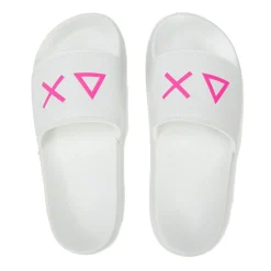 Ciabatte da Donna Sun68 Linea Slippers Logo Colore Bianco- X36210
