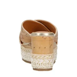 Ciabatte Donna con Zeppa 1A Classe Alviero Martini in Eco Nappa stampa Geo Classic 1401