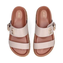 Ciabatte Donna Doppia Fascia LIU JO Livia 02 in Pelle Beige