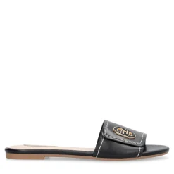 Ciabatte Donna Flat LIU JO Sandy 03 in Pelle Nera