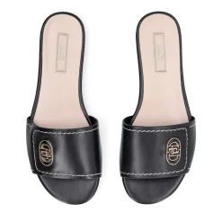 Ciabatte Donna Flat LIU JO Sandy 03 in Pelle Nera