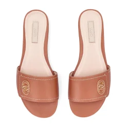 Ciabatte Donna Flat LIU JO Sandy 03 in Pelle Marrone