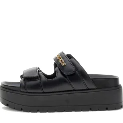 Ciabatte Donna GUESS Linea Faxon Colore Nero con Doppia Fascia