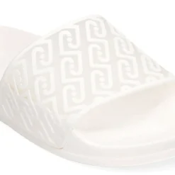 Ciabatte Donna LIU JO Kos 21 stampa Monogram in Gomma Bianca