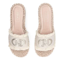 Ciabatte Donna Modello Espradillas LIU JO Paros 02 in Canvas Bianco