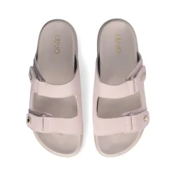Ciabatte Doppia Fascia LIU JO Penny 902 in Suede Rosa