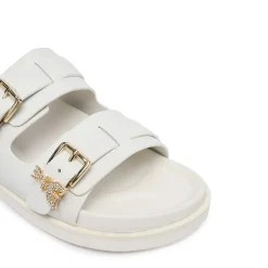 Ciabatte Doppia Fascia PATRIZIA PEPE Girl linea Fly Birkilux in Pelle Nera
