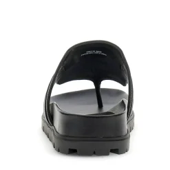 Ciabatte Infradito Donna GUESS in Pelle Nera Linea Farron