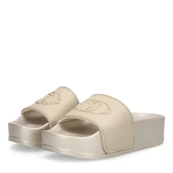 Ciabatte Platform LIU JO Mykonos 01 in Gomma Light Gold