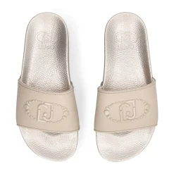 Ciabatte Platform LIU JO Mykonos 01 in Gomma Light Gold
