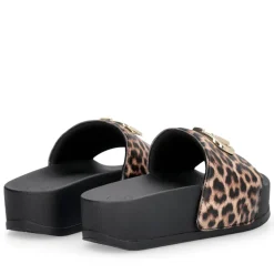 Ciabatte Platform LIU JO Mykonos 01 in Gomma stampa Animalier