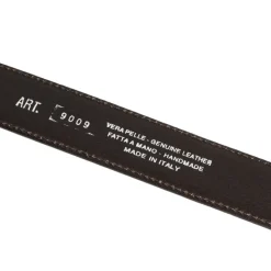 Cintura Uomo in Camoscio Blu 3,5cm - Made in Italy