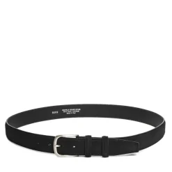 Cintura Uomo in Camoscio Nero 3,5cm - Made in Italy
