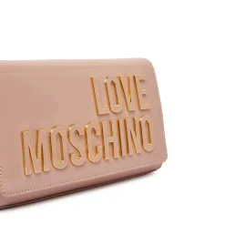 Clutch con Tracolla LOVE MOSCHINO in Vernice Rosa