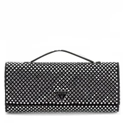 Clutch Donna a Mano con Tracolla GUESS Linea Tasmin colore Nero