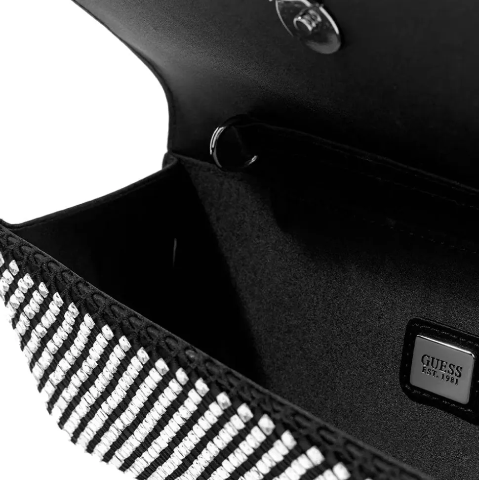 Clutch Donna a Mano con Tracolla GUESS Linea Tasmin colore Nero