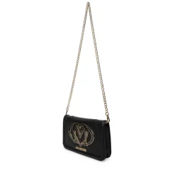 Clutch Donna con Tracolla LOVE MOSCHINO Nera con Maxi Logo