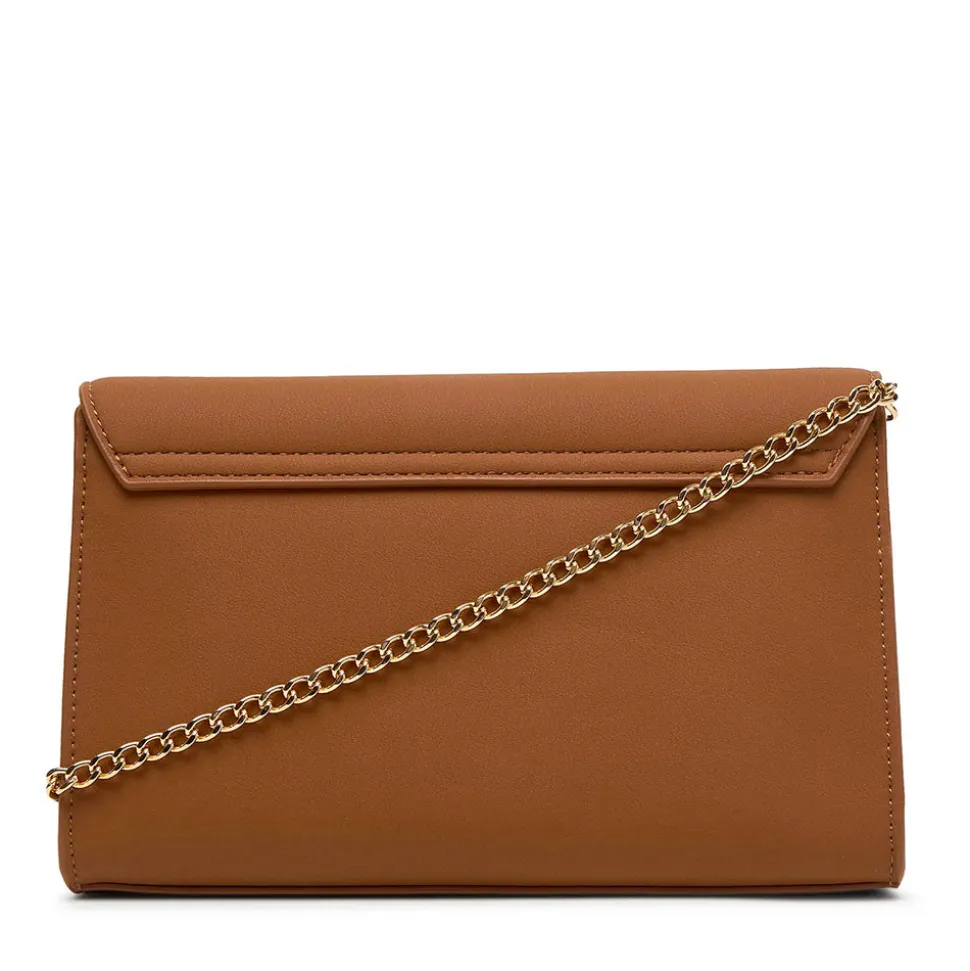 Clutch Donna con Tracolla LOVE MOSCHINO linea Smart Daily Bag Lettering Logo color Cuoio